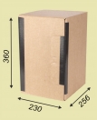Архивный короб вертикальный (Арт.366), 20 шт, гофрокартон, замок-липучка